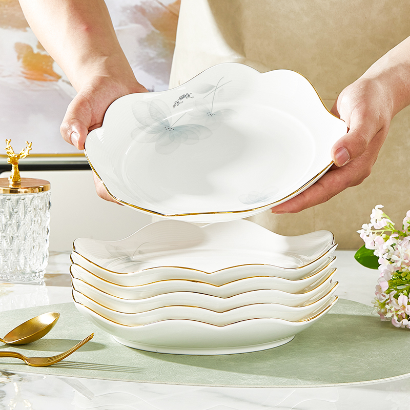 Plate, dish, household ceramic 2024 new 