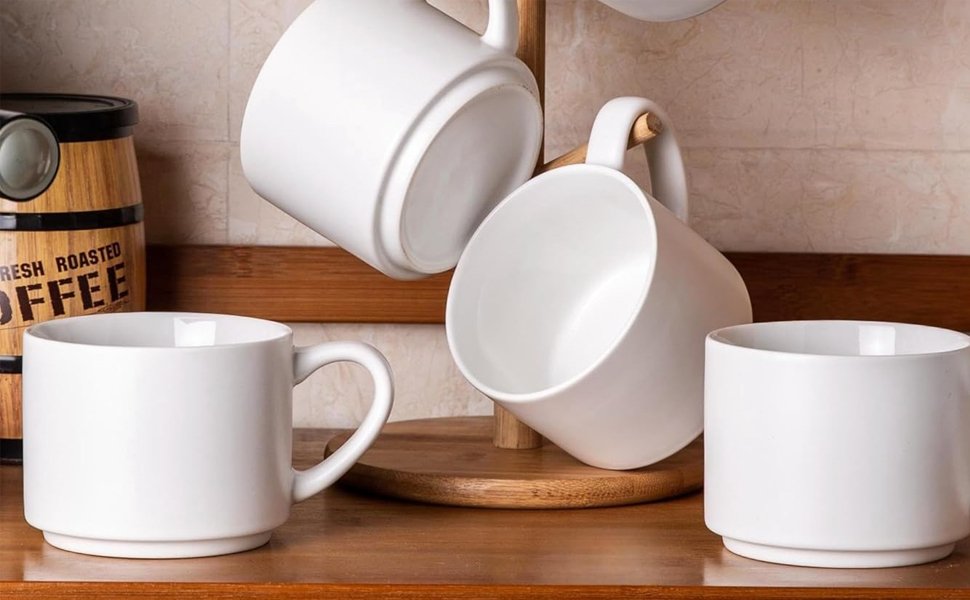 Stackable Ceramic Mugs: Stylis